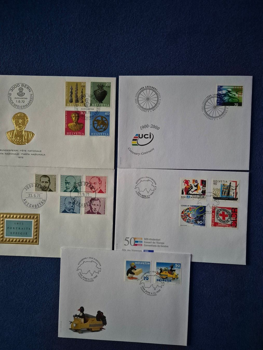 Alle Briefmarken: Ersttagsbriefe CH – Gebraucht aus Steinhausen von Scrashel