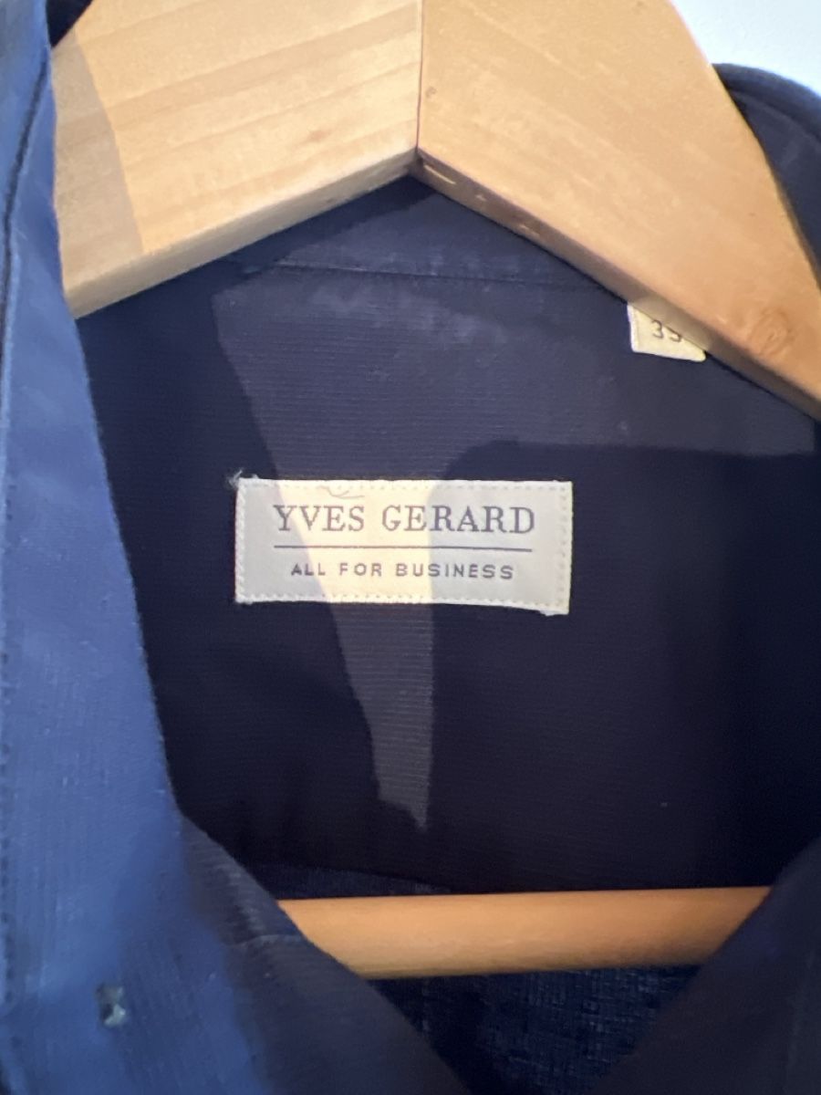 Camicie: Yves Gerard Hemd, Gr. 39, Navy Blau – Usato da Wallisellen venduto da sarinavs 1