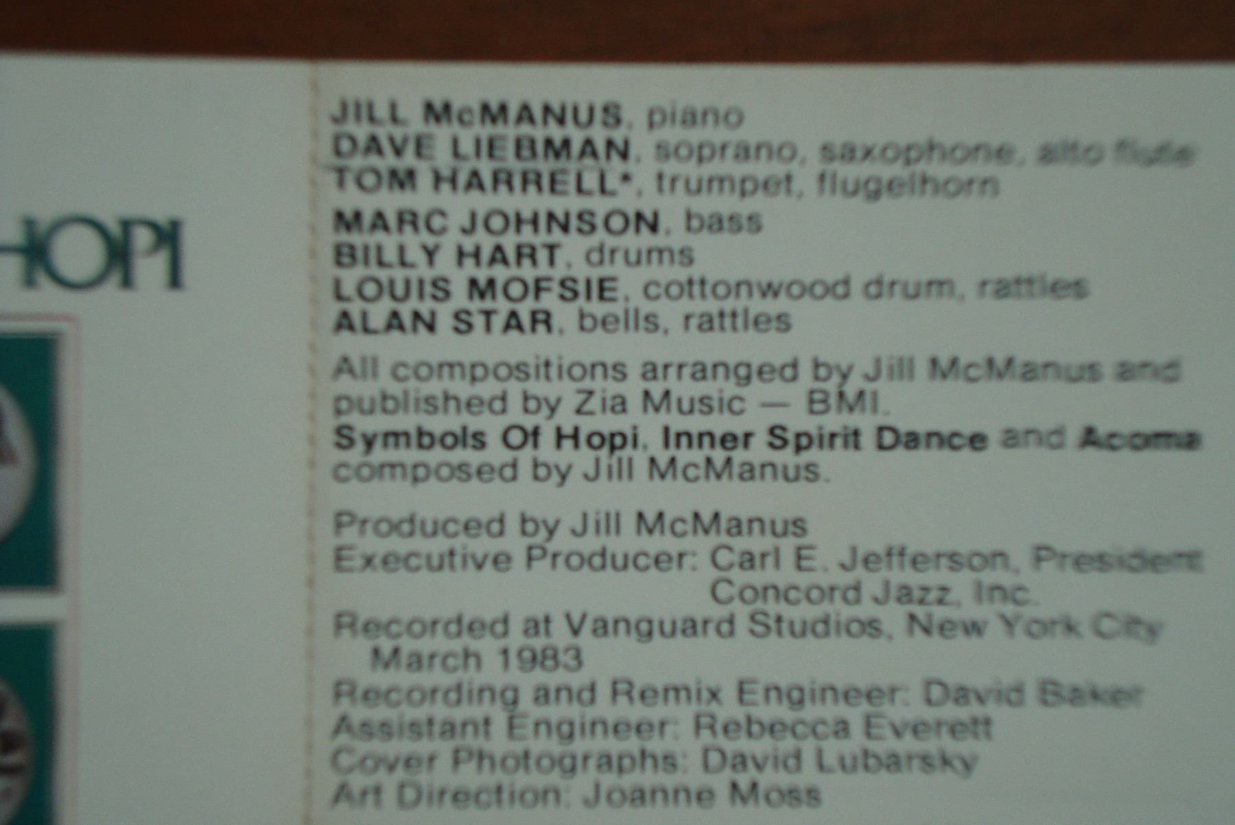 Musicassette: JAZZ - McMANUS - LIEBMAN - TOM HARRELL – Usato da Bern venduto da carola31 1