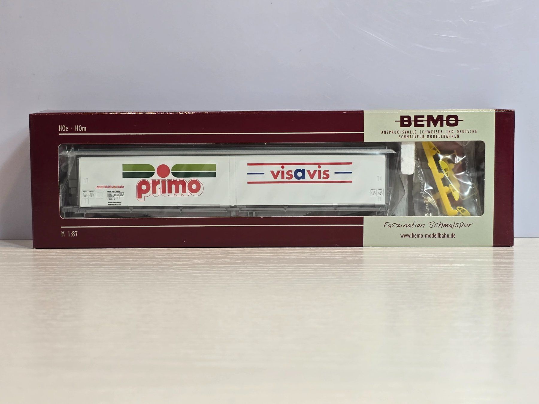 Bemo Modelleisenbahnen: Bemo, 2288154, RhB, Schiebewandwagen, primo visavis, Neu – Neu und originalverpackt aus Kloten von Nicola2