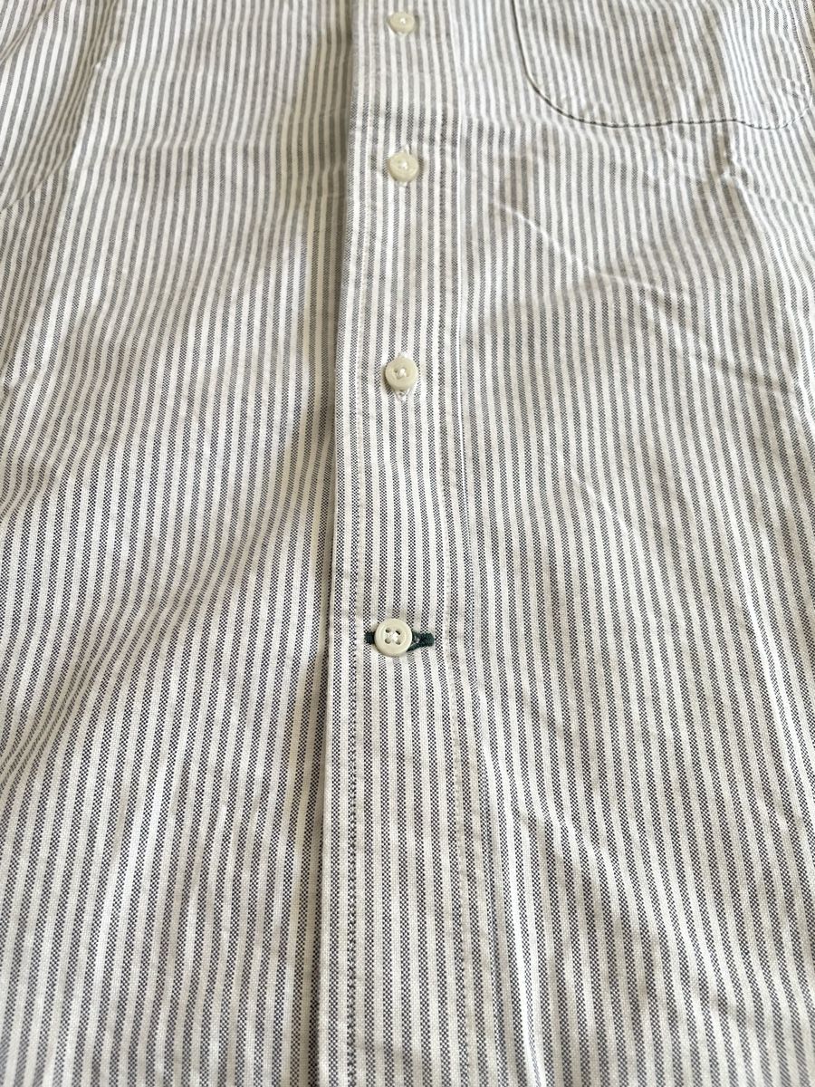 Camicie: Gitman Bros Vintage Hemd Weiss/Graue Striche - S – Usato da Zürich venduto da Rollladen 1