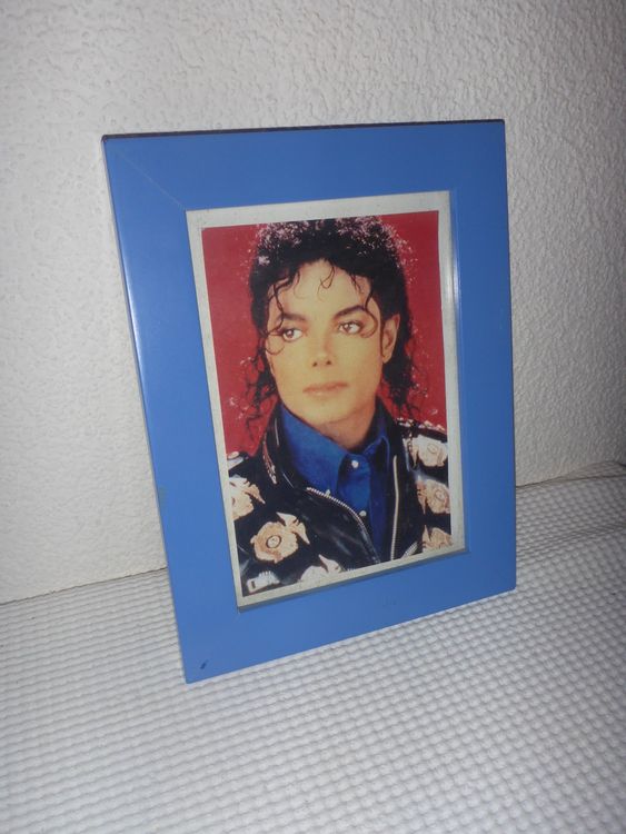 Michael Jackson coloured photograph in wooden frame/glass | Kaufen auf ...