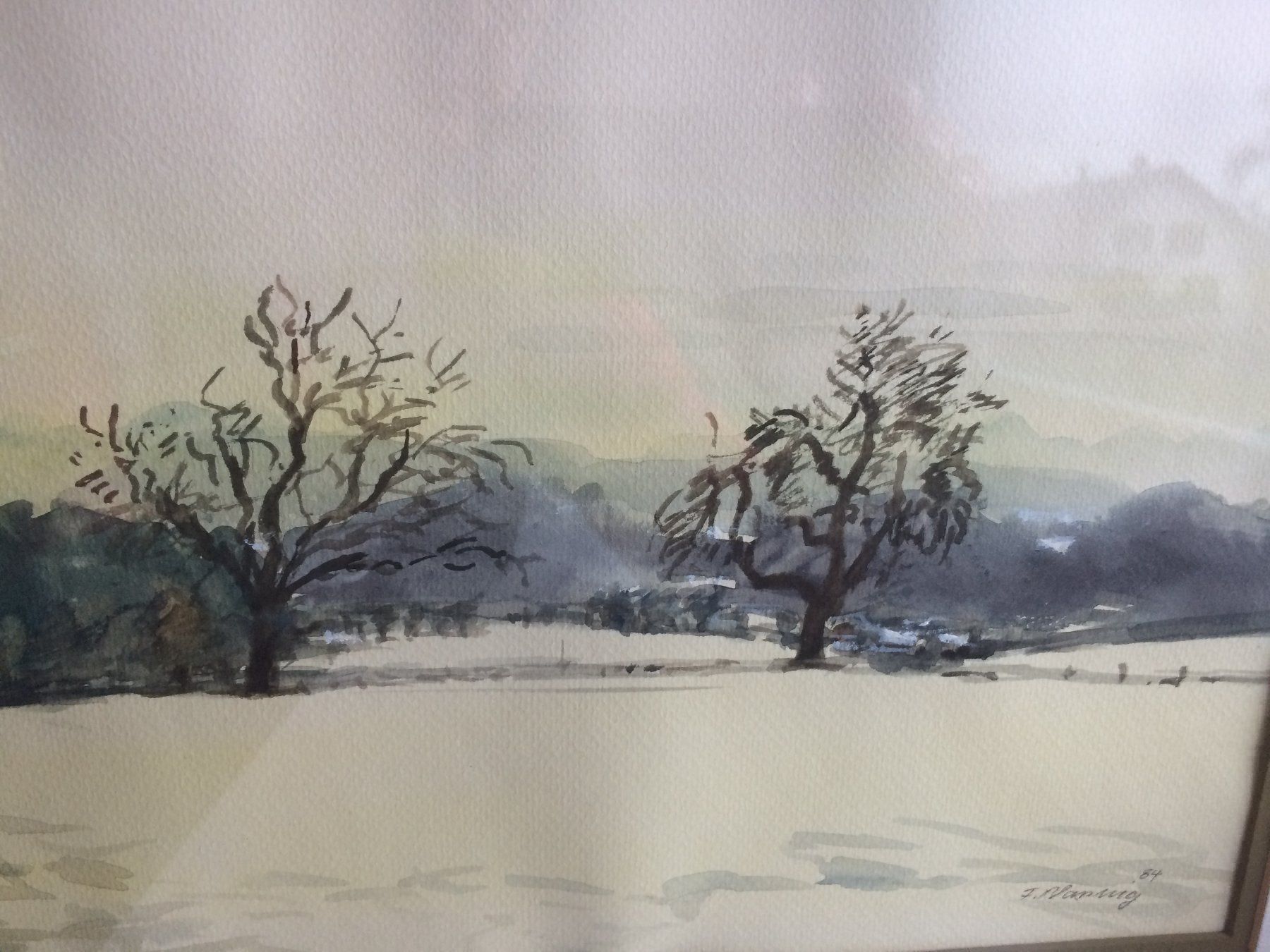 Gemälde: Original Aquarell von Freddy Blassnig – Gebraucht aus Rickenbach ZH von Topas014 1