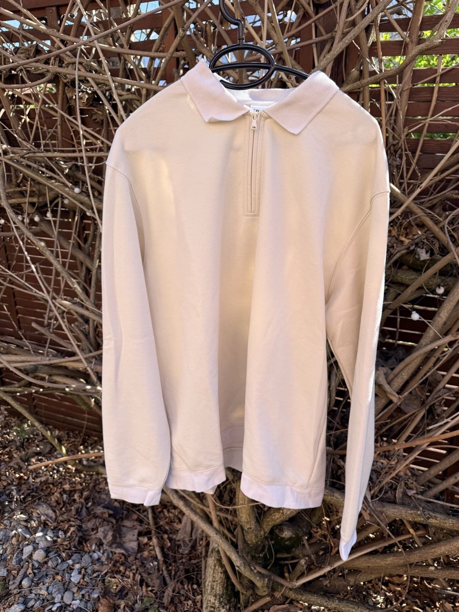 Zara Maglioni & Felpe: Pull beige Zara à col zippé – Usato da Vétroz venduto da est_xyr5