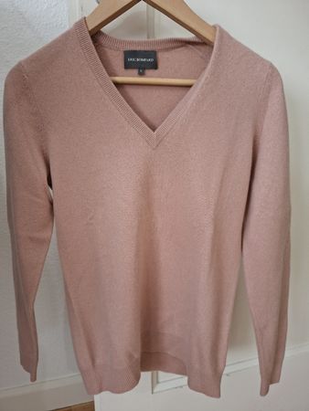 Pull en 100% cachemire rose Eric Bombard S