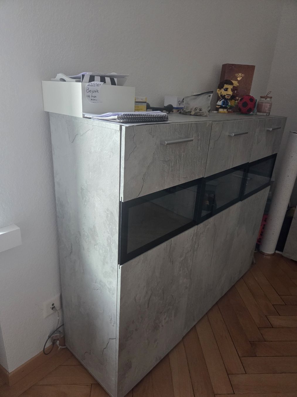 TV Möbel: Wohnwand 5-teilig, plus Sideboard in Betonoptik – Neu (gemäss Beschreibung) aus Altnau von Tanii1980 2