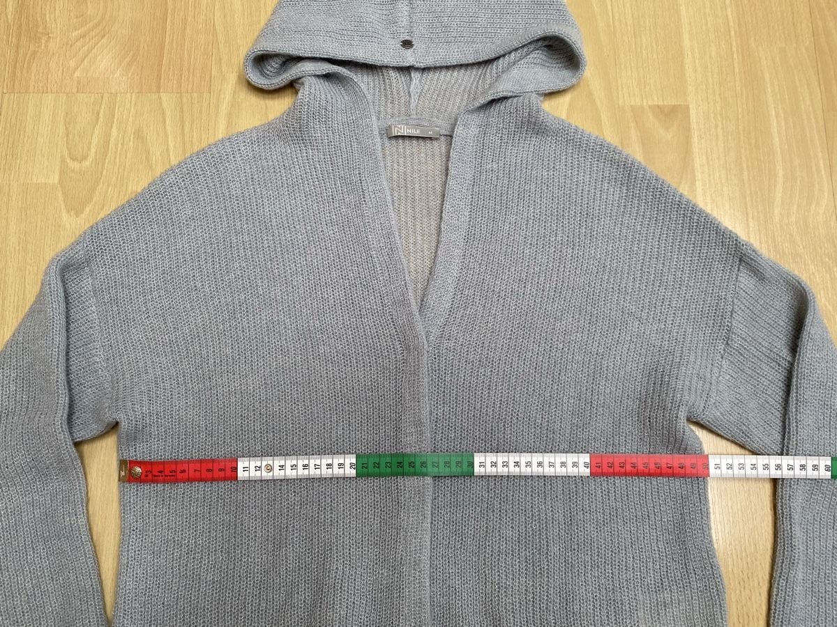 Nile Giacche: Nile Strickjacke mit Kapuze hellblau Grösse M – Nuovo (secondo la descrizione) da Buochs venduto da H16 3
