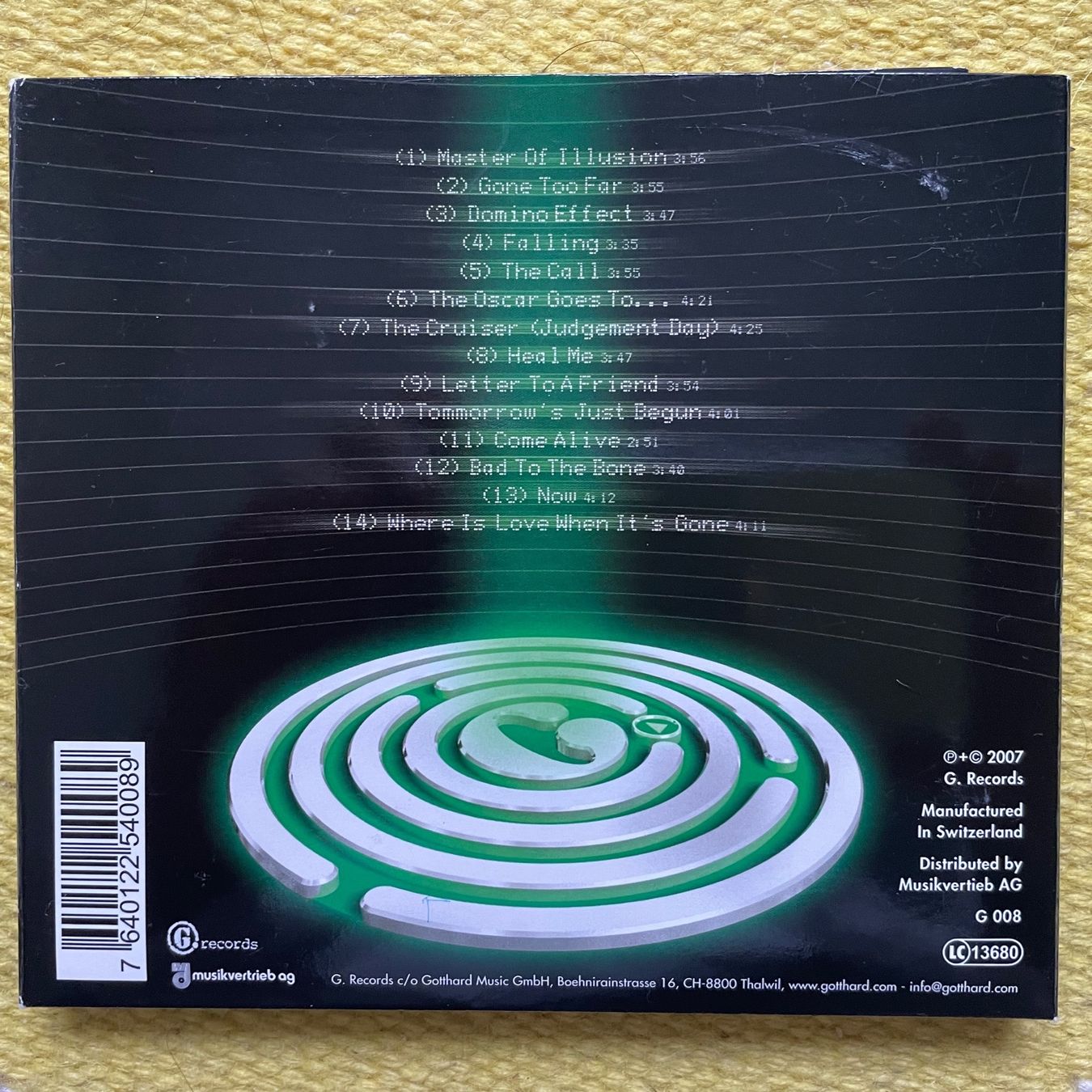 CD: GOTTHARD-DOMINO EFFECT (DIGIPACK) – Usato da Rorschacherberg venduto da CD-Roli 1