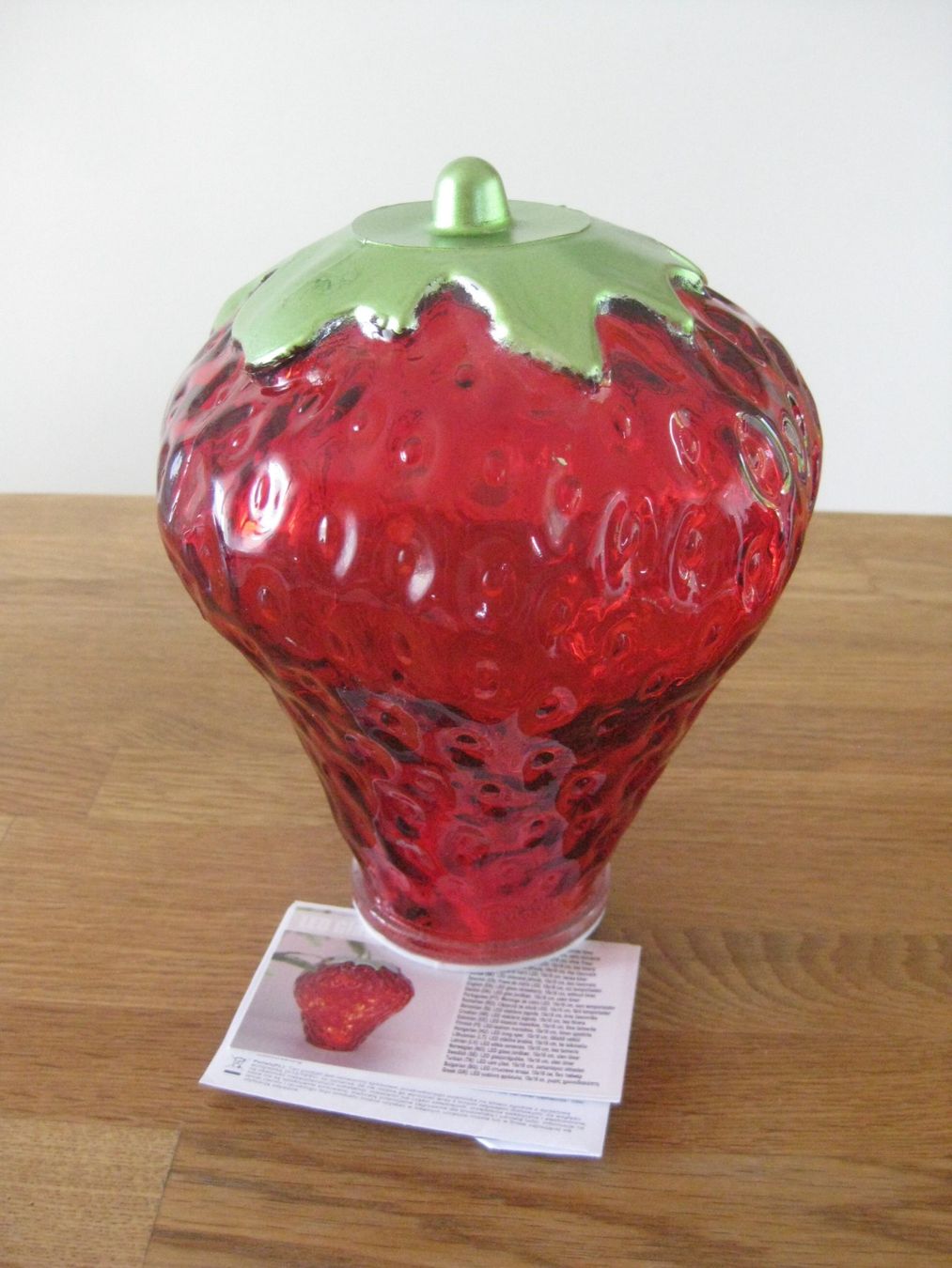 Tutte le decorazioni: Schöne Glas Erdbeere ich kann leuchten – Nuovo (secondo la descrizione) da Romanshorn venduto da Wazoohandlung