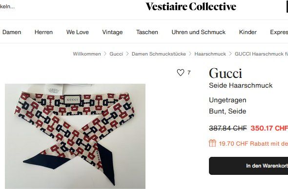 Gucci Accessori per capelli: Gucci Haarband / bandeau – Nuovo e nell'imballaggio originale da Collonges venduto da Auganien 8