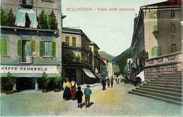 BELLINZONA Viale della Stazione, Caffé Federale gel. 1914