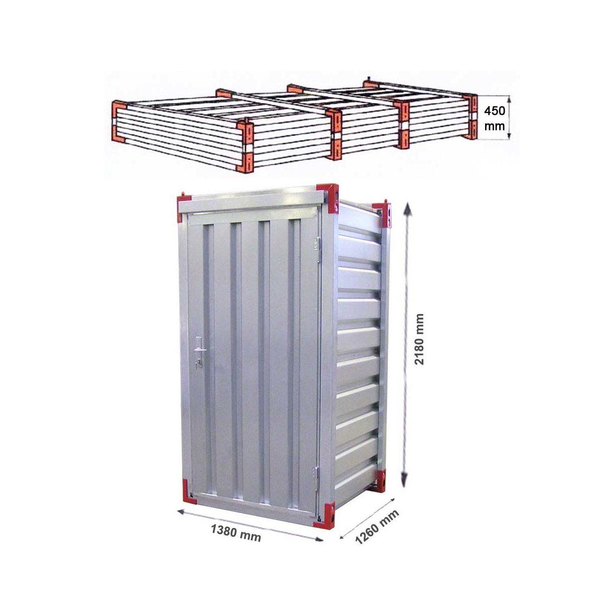 Baucontainer: ✅ 1,37m Minicontainer Lagercontainer  / Material- Container – Neu und originalverpackt aus Zürich von max_82mz 3