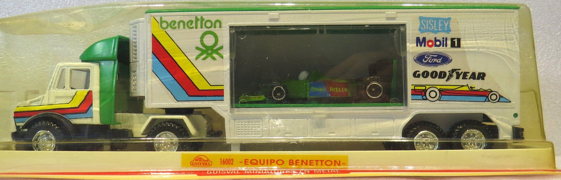 Benetton Modellini d'auto: Benetton Formel 1 Renntransporter – Nuovo e nell'imballaggio originale da Ettingen venduto da campione_1