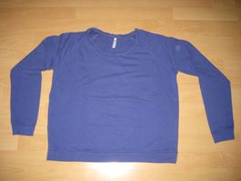 Blaues Langarmshirt/Pulli Gr. L