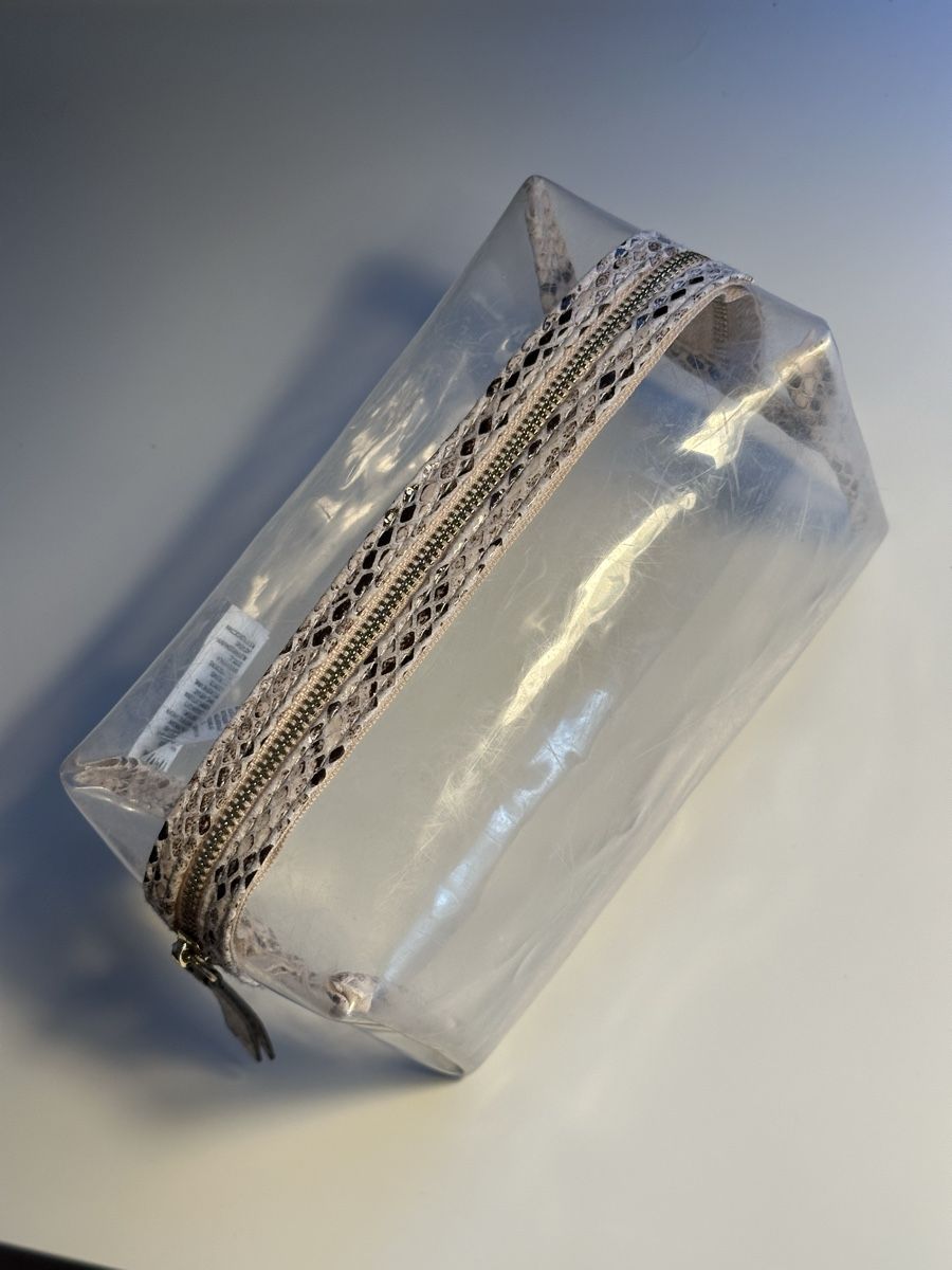 Custodie per cosmetici: 2x Transparente Kosmetiktasche mit Schlangenmuster – Usato da Hergiswil NW venduto da kaufe_at_kaufmann 5