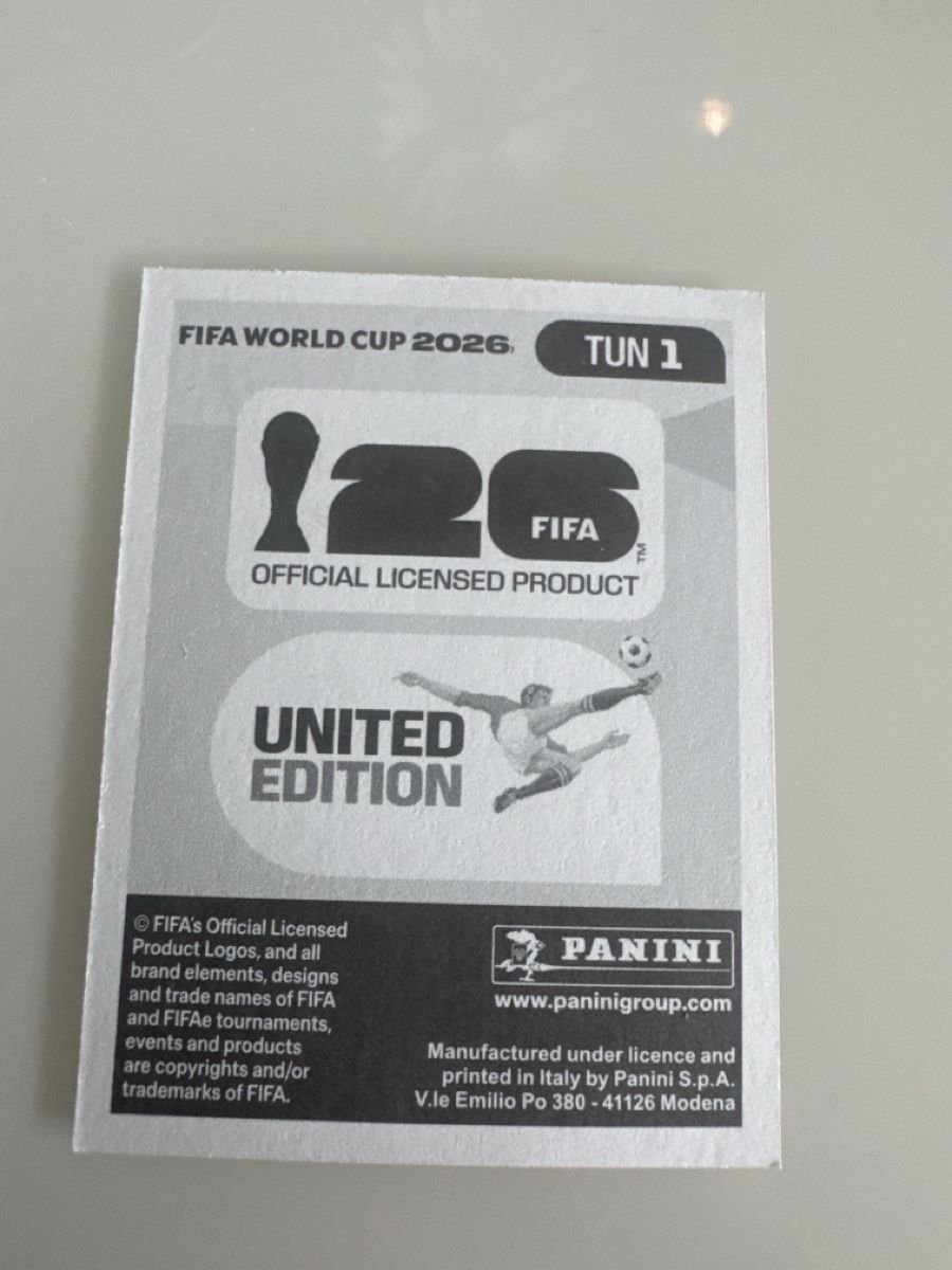 Panini Carte collezionabili: Panini 2026 Tunesien TUN1 – Nuovo (secondo la descrizione) da Bern venduto da akl_sy9s 1