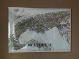 Alpenpässekarte