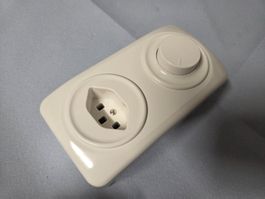 Feller Standard Steckdose T23 Dimmer 40600.1-10V AP