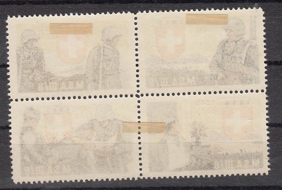 Alle Briefmarken: Viererblock Sanität Kat.??? – Gebraucht aus Herrliberg von Lfrifda 1