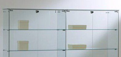 Vetrine: Glasvitrine, Kirsch, Silber & Wenge (B.157cmxT.40cmxH.180cm) – Nuovo e nell'imballaggio originale da Kriens venduto da GCgestaltung.17 2