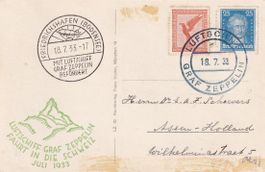 Zeppelin Schweiz-Fahrt 1933 (Bordpost) AK "Graf Zeppelin"