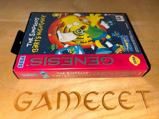 Sega Giochi: Bart Simpson Nightmare Sega Mega Drive Genesis USA – Usato da Steinach venduto da Gamecet 3