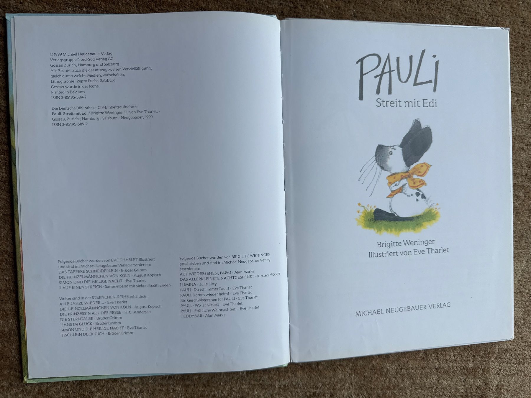 Libri: Pauli  Streit mit Edi. - Brigitte Weninger – Usato da Aarau venduto da Kilauea 2