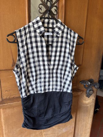 Akris Punto Bluse schwarz-weiss Grösse XS neuwertig