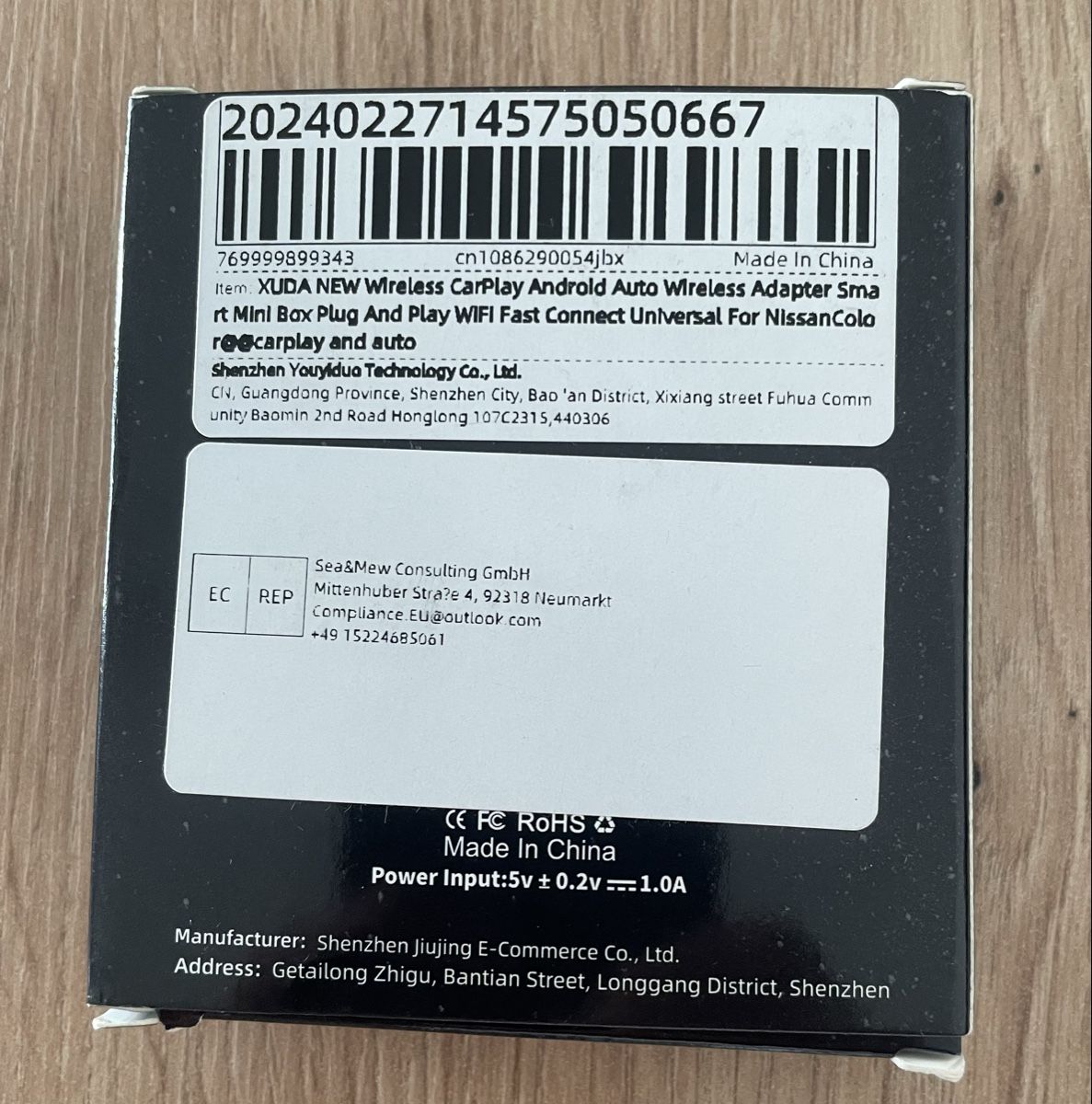 Lettore multimediale & Streamer: XUDA Wireless CarPlay Android Auto Adapter USB Plug Neu/Ovp – Nuovo e nell'imballaggio originale da Winterthur venduto da kap_ycp5 1