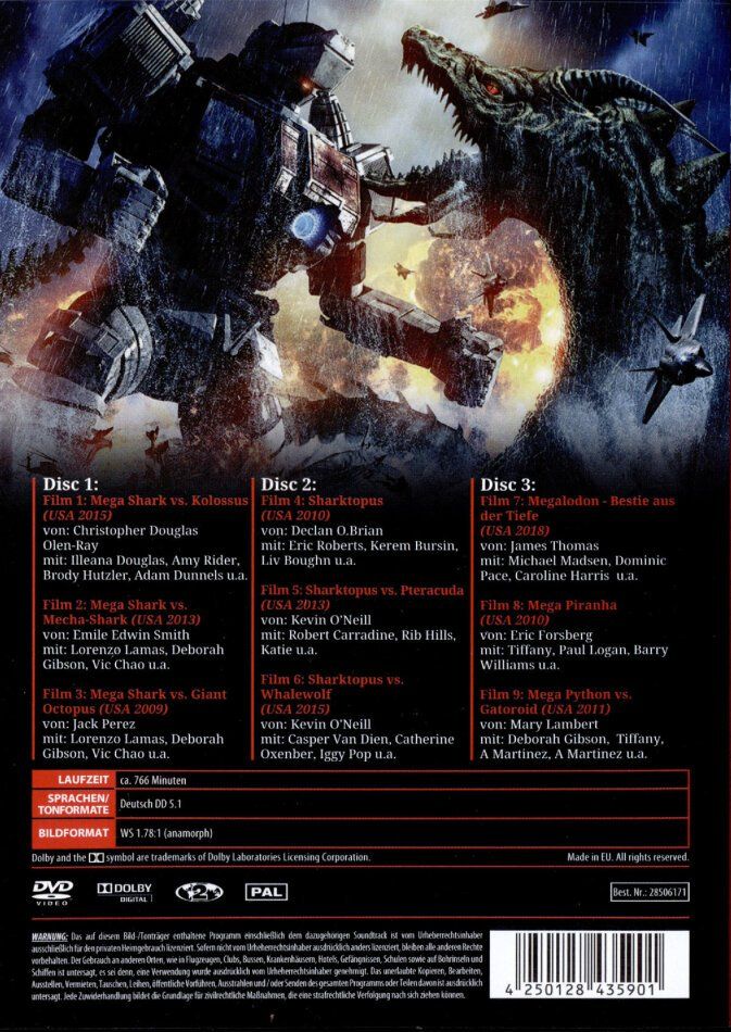 Alle DVDs: MEGA MONSTER GREIFEN AN!.........9 Filme in einer Box – Gebraucht aus Reinach AG von Masi 1