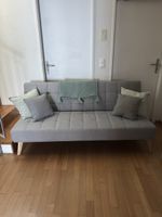 Schlafsofa Caribe hellgrau – Schlafcouch / Gästesofa