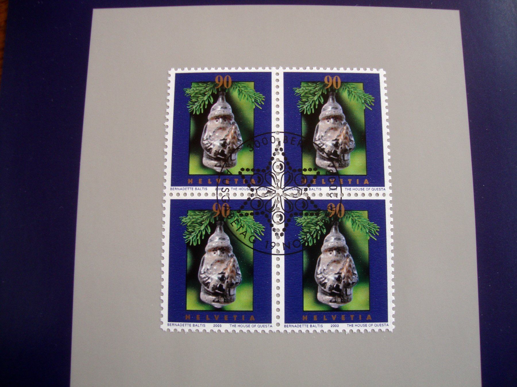 Tous les timbres: FDC Weihnachtskarte 2003 mit Brief – Neuf (Voir description) à Döttingen par Kubuli1 3