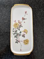 Cakeplatte 35cm handgemalt mit Goldrand
