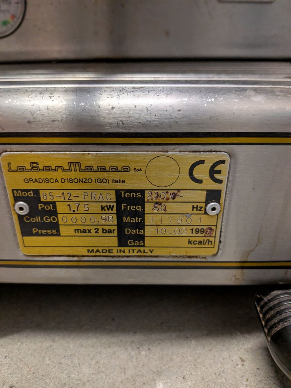 Macchine per caffè & Macchine per espresso: La San Marco Practical 85-12-1 Siebträgermaschine – Usato da Zürich venduto da handofgod 2