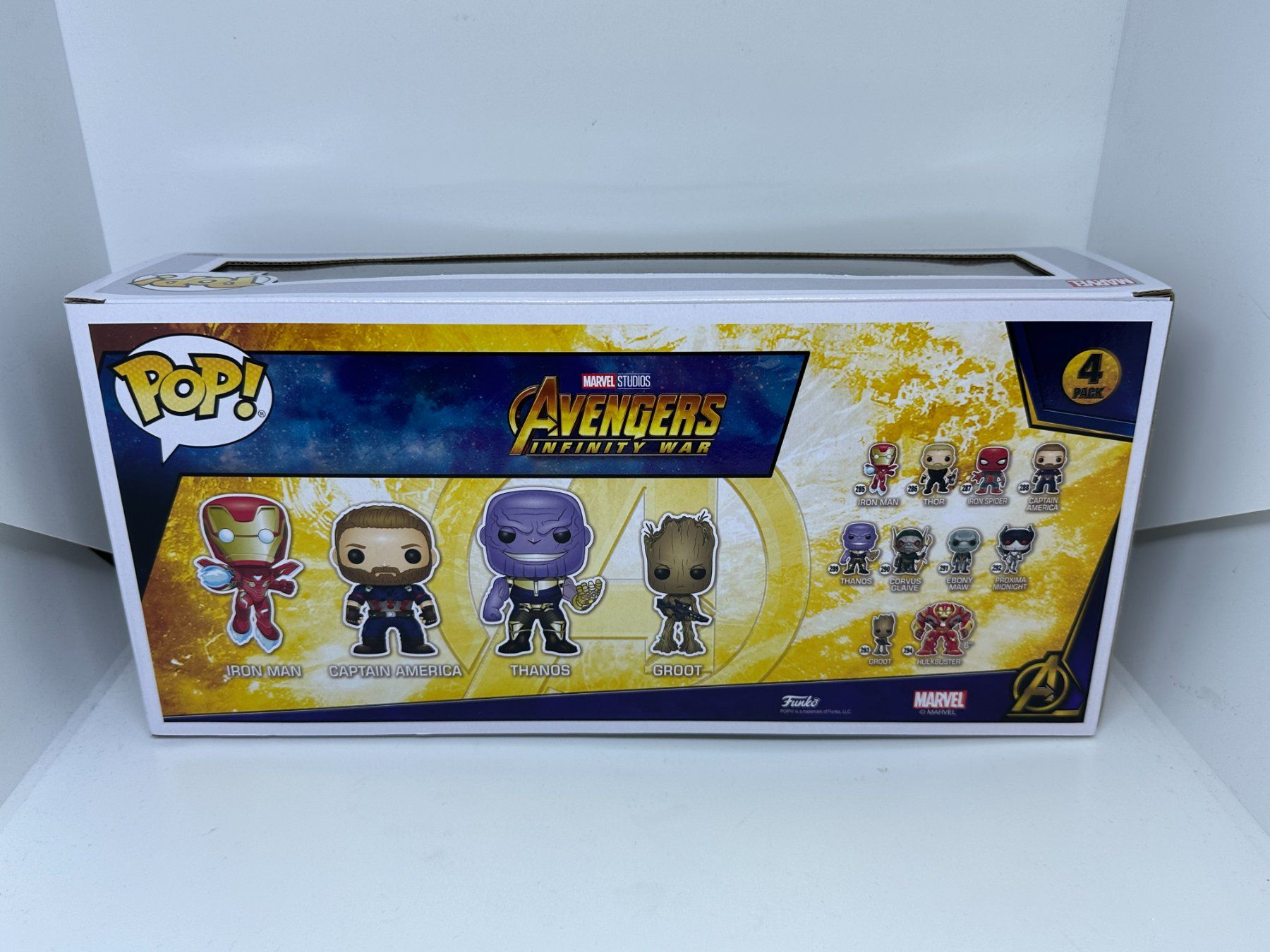 Funko Statuette: Funko POP! Vinyl Marvel Avengers Infinity War 4 Pack – Nuovo e nell'imballaggio originale da Monthey venduto da Black-Cockatoo 1