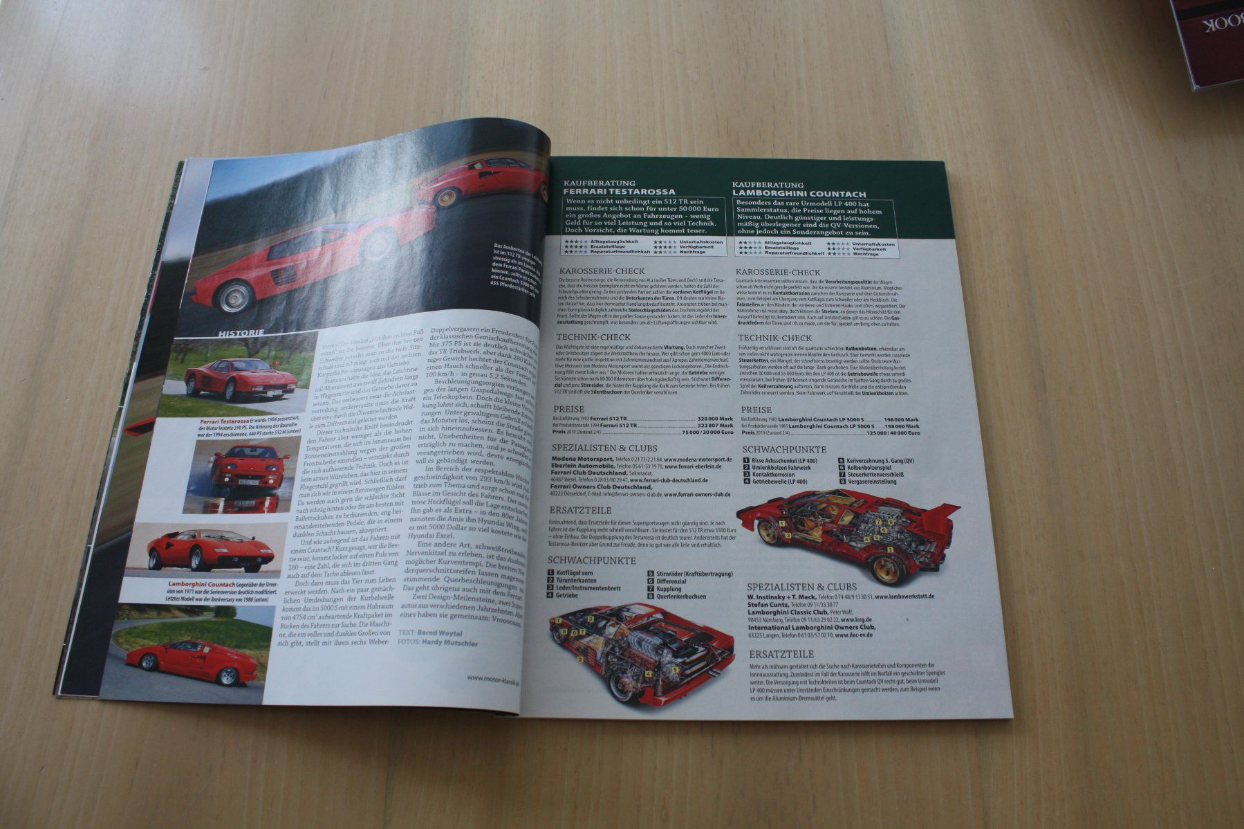 Riviste & Magazine: Motor Klassik 2/2010: Lamborghini Countach vs Ferrari 512TR – Usato da Wikon venduto da erwin400 6