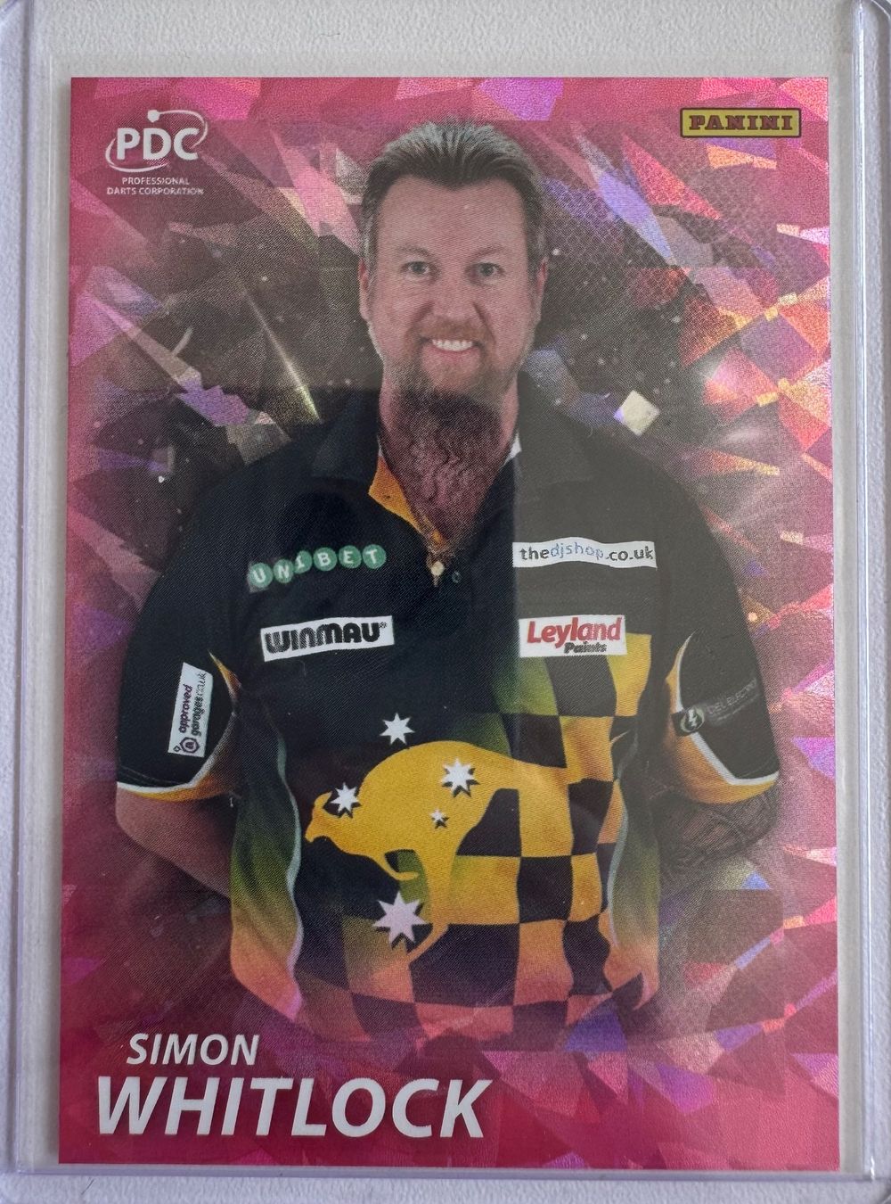 Panini Carte collezionabili: Panini PDC Simon Whitlock Pink Cracked Ice – Usato da Cham venduto da mcbTCG