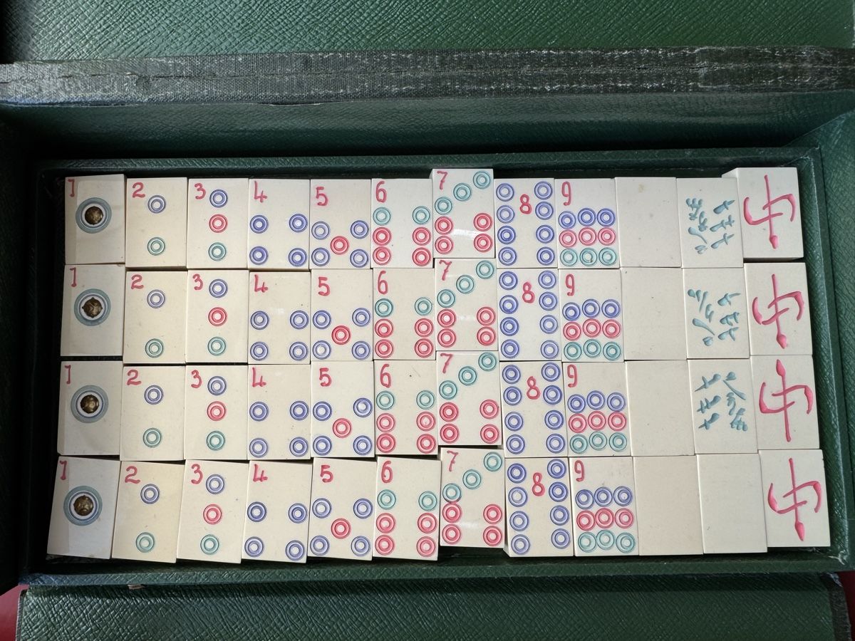 Giochi: Mah-Jongg Set, altchinesisches Spiel – Usato da Wohlenschwil venduto da susburg 5