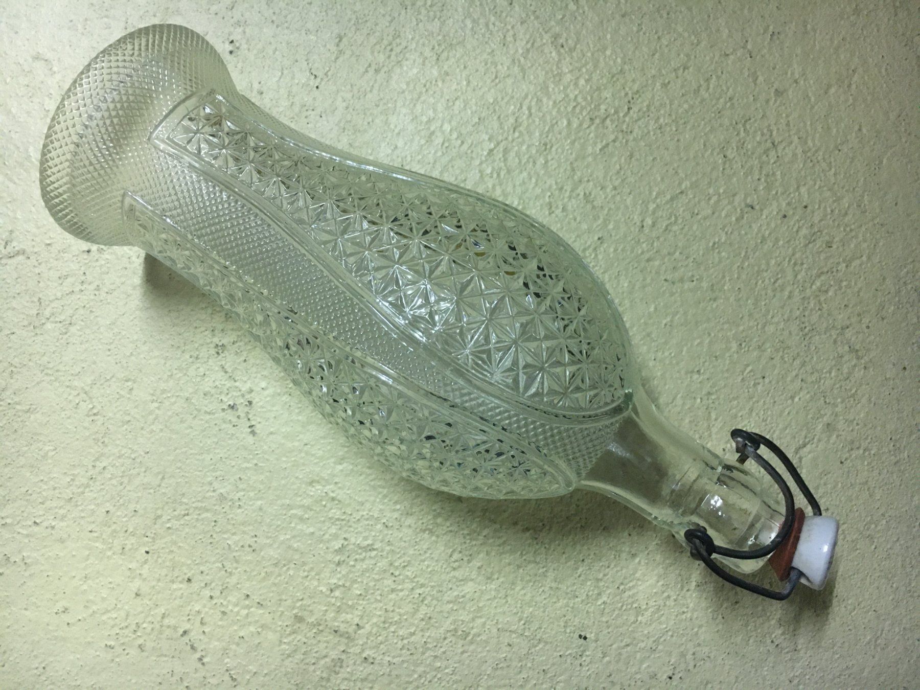 Bicchieri, Caraffe & Bottiglie: uralte wunderschöne Trinkflasche mit Bügelverschluss – Usato da Zürich venduto da Tivoli2 1