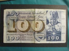 Billet 100.- Fr 1971 Bon état  Bel aspect