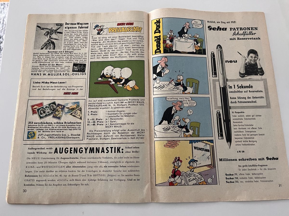 Fumetti: Micky Maus Comic 1961 Heft 14 – Usato da Recherswil venduto da Solheure66 3