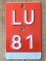 LU 81 - VELONUMMER - FAHRRADSCHILD - PLAQUE DE VELO - LU 81