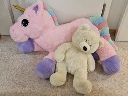 Teddybär und Einhorn groß