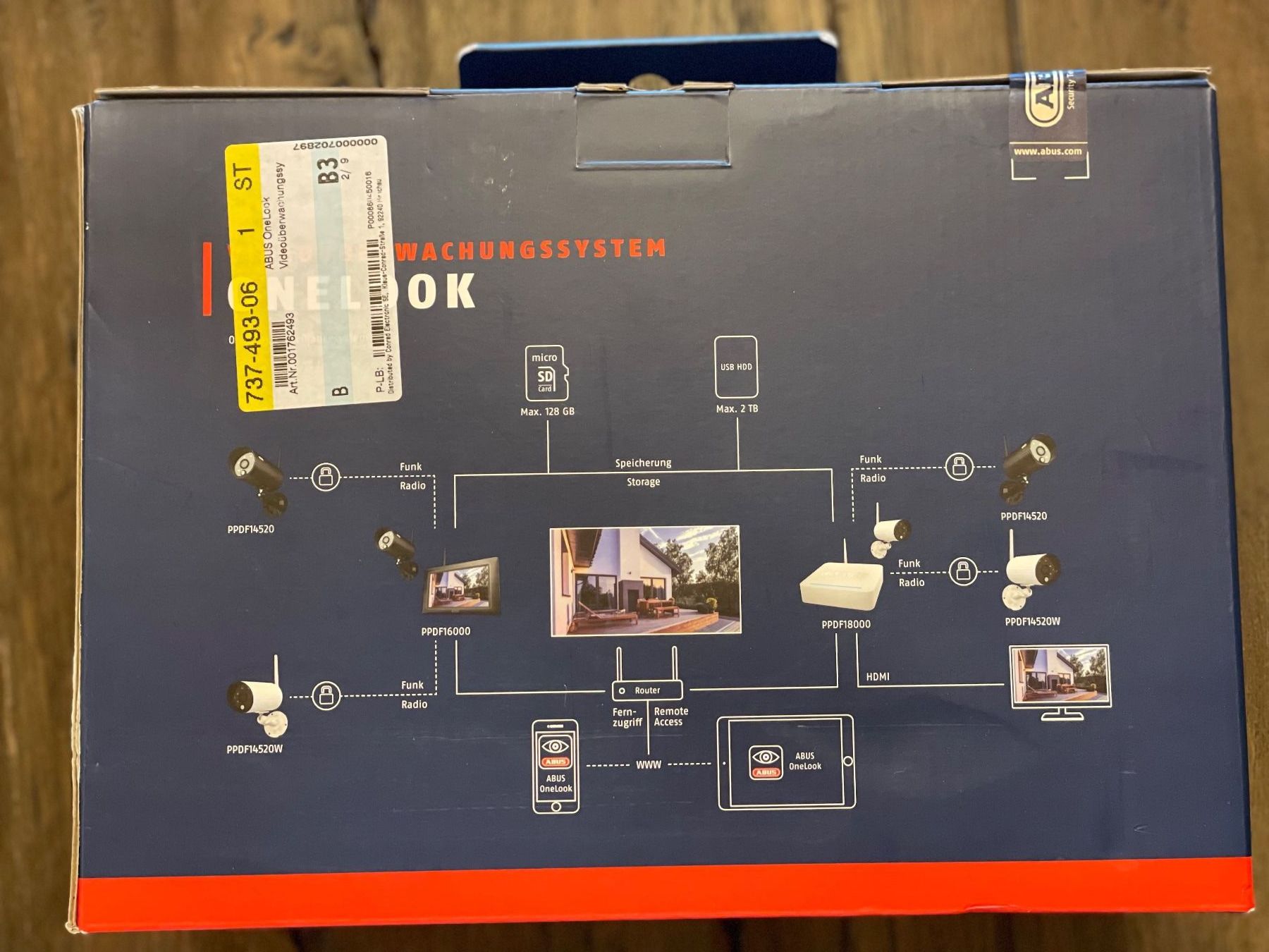 Abus Sistemi d'allarme: Set de surveillance vidéo ABUS Security Center OneLook PPDF – Nuovo e nell'imballaggio originale da Chénens venduto da krengikreng 1