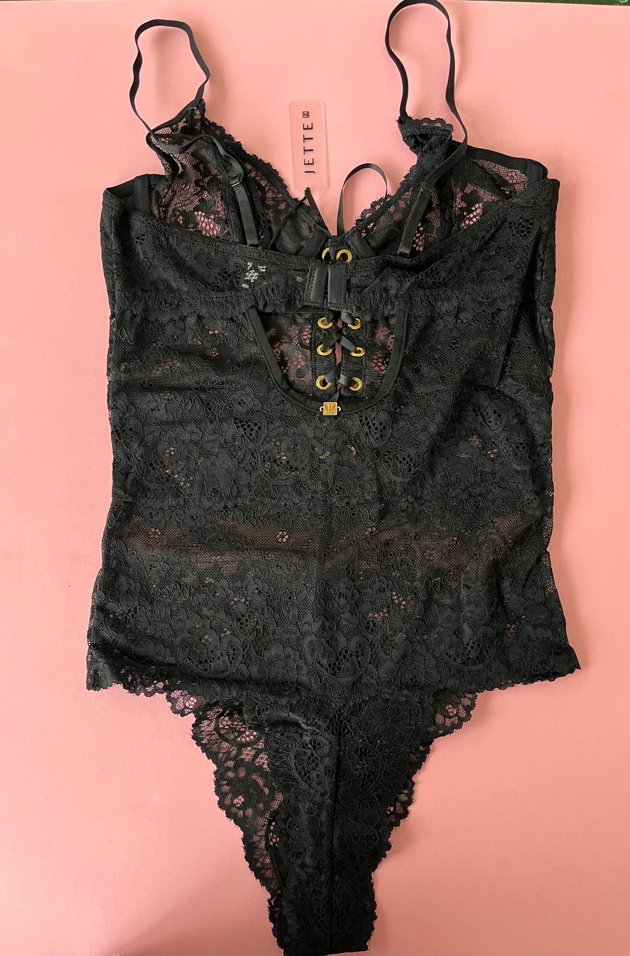 Altra biancheria intima: JETTE, Spitzen-Body, Grösse 80B, Farbe Schwarz – Nuovo e nell'imballaggio originale da Rudolfstetten venduto da gst_g7xl 6