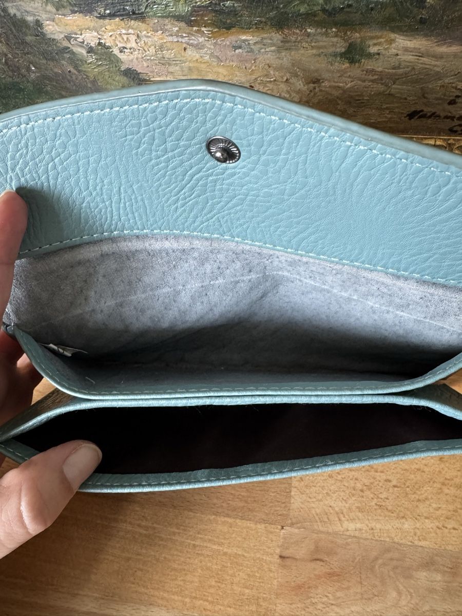 Portamonete: Light Blue Woven Wallet, Great Condition for Summer! – Usato da Zürich venduto da olalinda 3