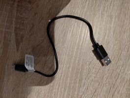 Ladekabel USB-A zu USB-Micro kurz