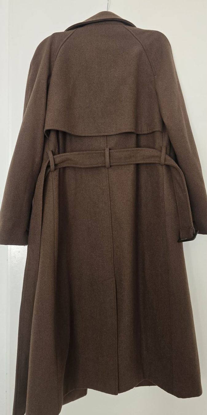 La Redoute Cappotti: La Redoute Brown Belted Wool Coat – Usato da Au ZH venduto da cody1990 1