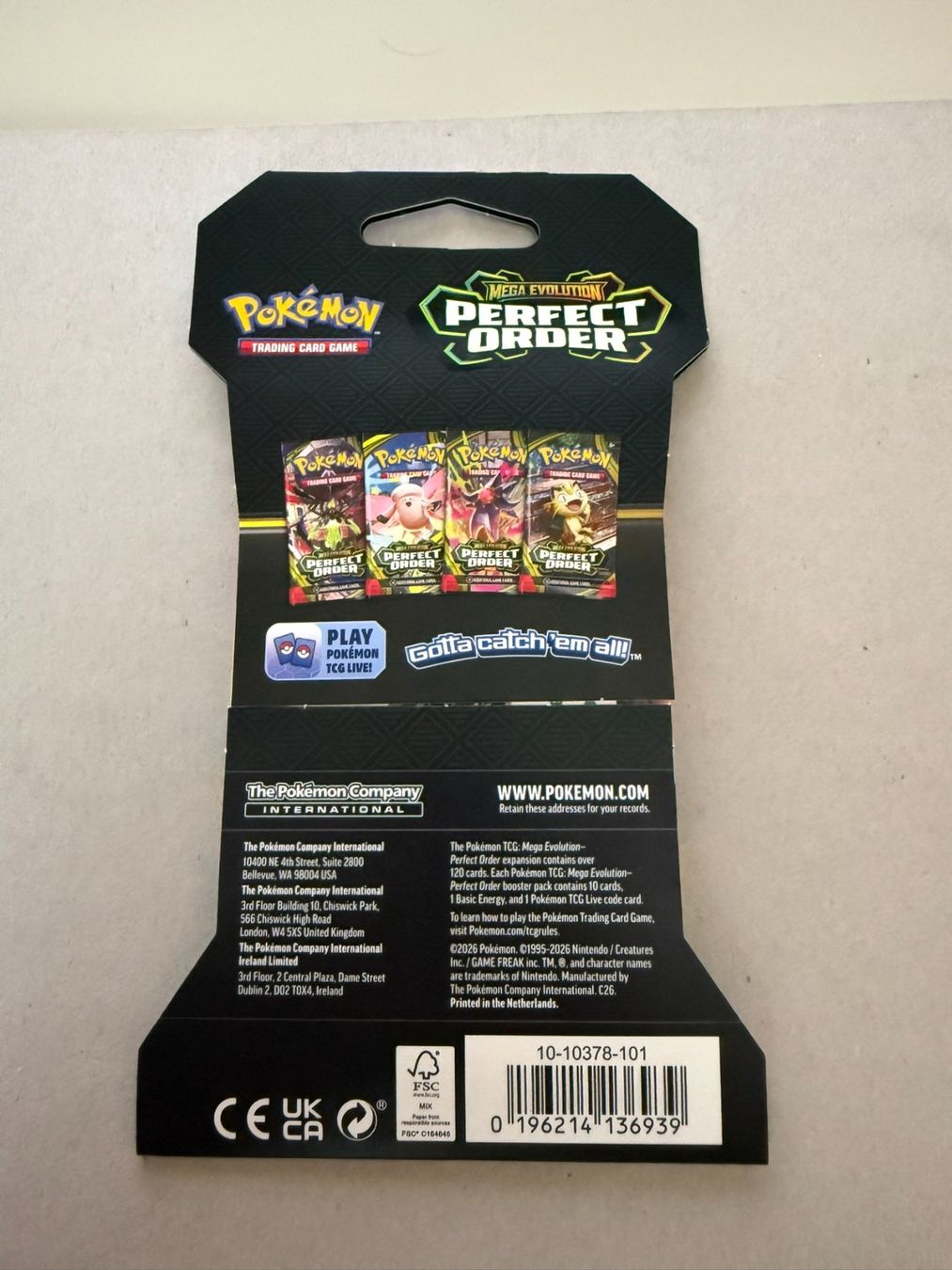 Pokémon Sammelbilder & Trading cards: Pokémon TCG Booster Pack - Mega Evolution Perfect Order – Neu und originalverpackt aus Chiggiogna von TheLegend88 1