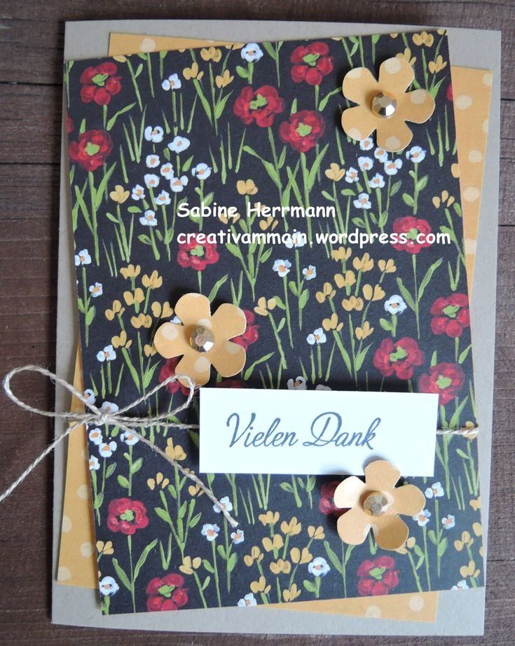 Stampin' up! Carta: Stampin up Designerpapier "Wiesenblumen" – Nuovo (secondo la descrizione) da Frauenkappelen venduto da evangelina78 5